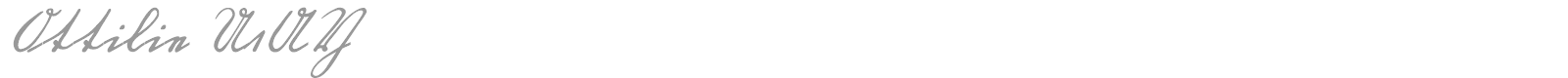 Ottilie font preview